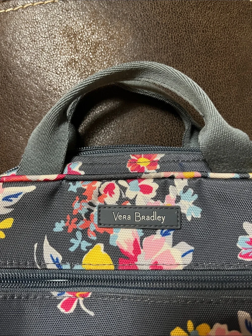 Vera Bradley Floral Tossed Posies Insulated Lunch Tote Office Back to School